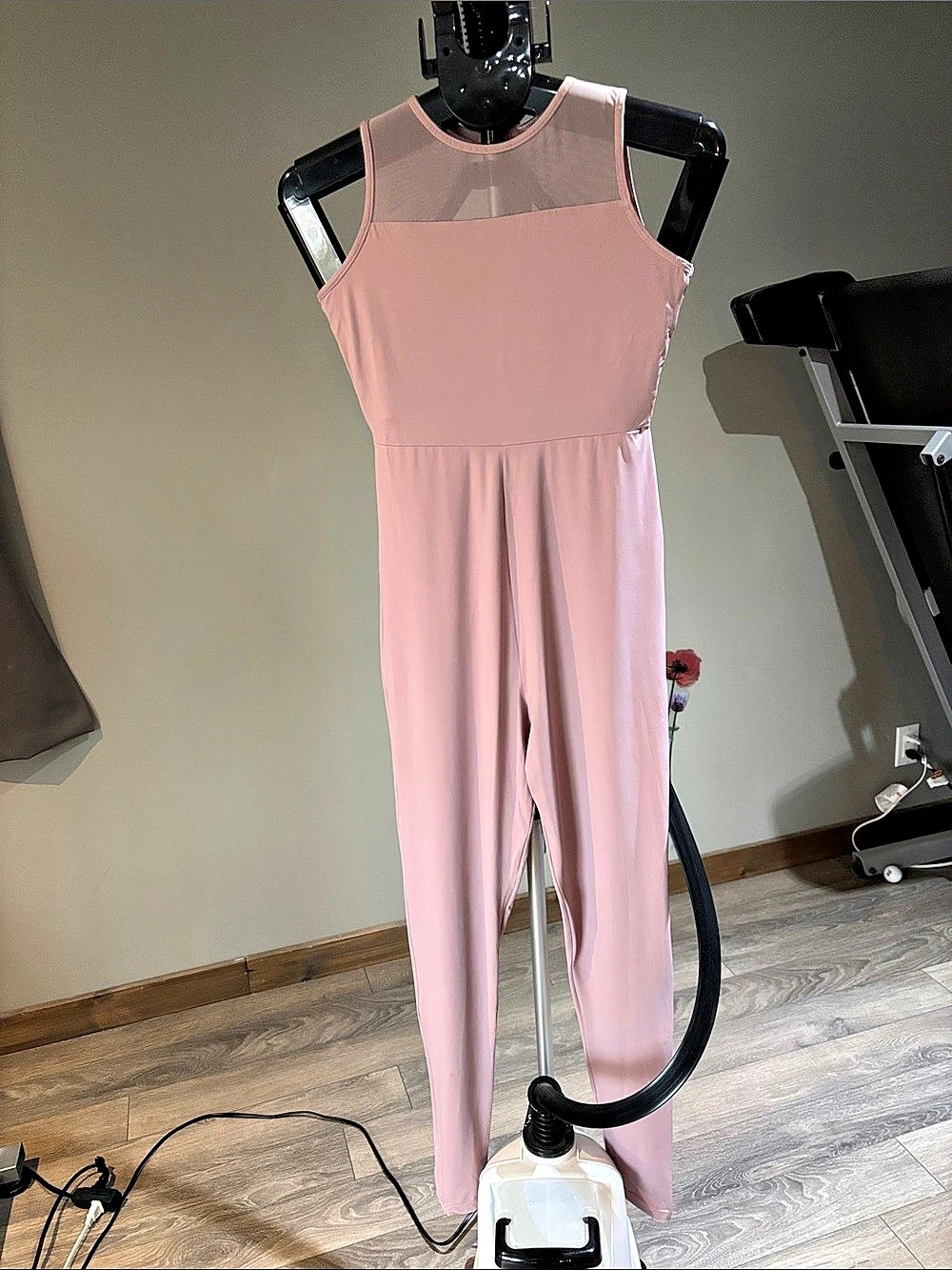 Pink Sleeveless Jumpsuit Like New
